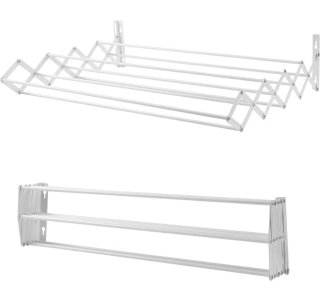 Tendedero de Pared Extensible Blanco