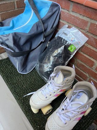 Patines 4 ruedas Oxelo con bolsa y protecciones