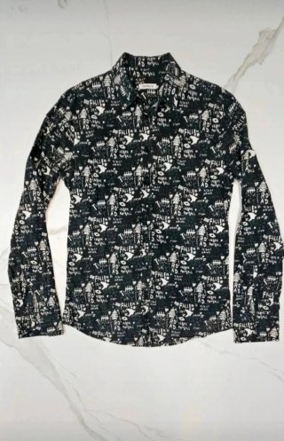 Camicia a maniche lunghe con stampa