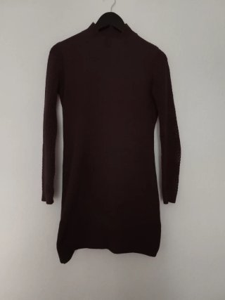 Vestido de Punto Marrón Zara M