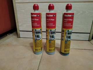3 Cartuchos de Anclaje Químico Fischer FIS P Plus