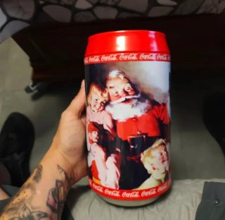 Lata Decorativa Coca-Cola Santa Claus