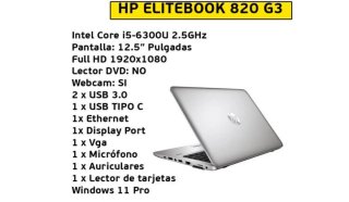 HP EliteBook 820 G3 12.5