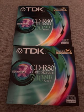 2 Packs de CD-R TDK 700MB