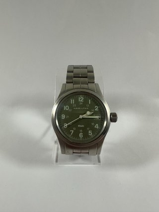 Reloj Hamilton Khaki 6361 Plata Verde 38mm