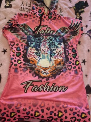Vestido Tatu Fashion Leopardo de pedreria