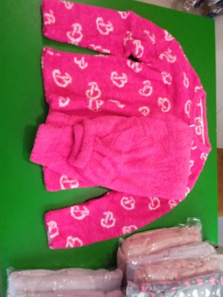 Pijama de Peluche Rosa
