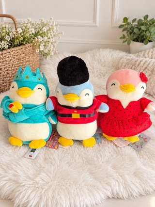 Lote de 3 Peluches de Pingüinos