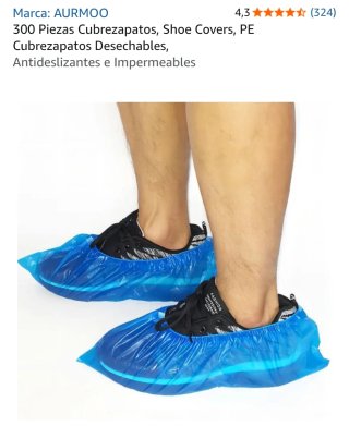 300 Cubrezapatos Desechables Azules