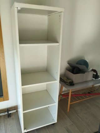 Cajonera de 4 estantes blanca