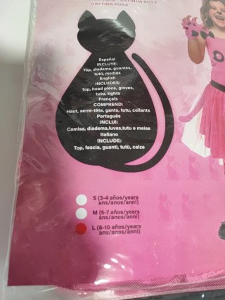 Disfraz de Gatita Rosa para Niña