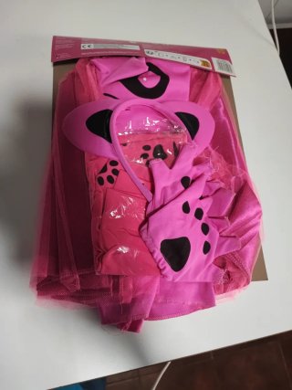 Disfraz de Gatita Rosa para Niña