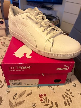 Zapatillas Puma Smash v2 L Blancas Talla 42.5