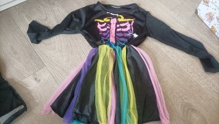 Disfraz Calavera Niña Halloween 5-6 años