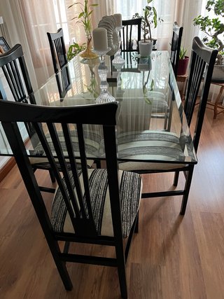 Conjunto 6 Sillas Comedor Tapizadas