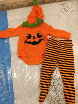 Disfraz Calabaza Bebé Halloween 9-12 meses