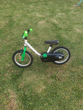 Bicicleta Infantil Blanca y Verde