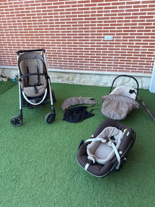 Carrito bebé 3 piezas y complementos