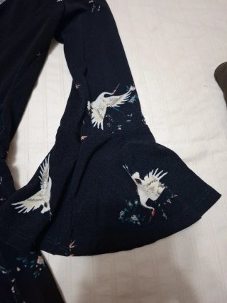 Mono corto manga larga estampado