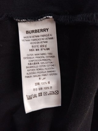 Camiseta Burberry Negra