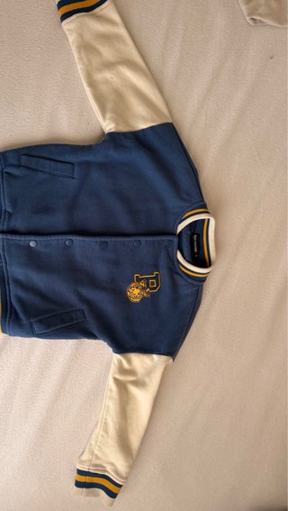 Chaqueta tipo béisbol niño azul Talla 5