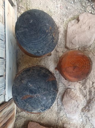 Lote de 3 Ollas de Barro Antiguas