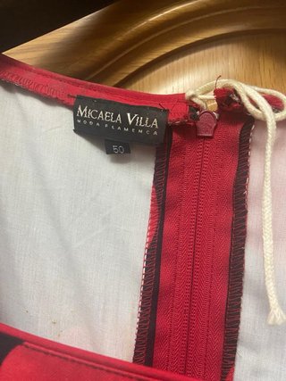 Vestido de flamenca volantes lunares