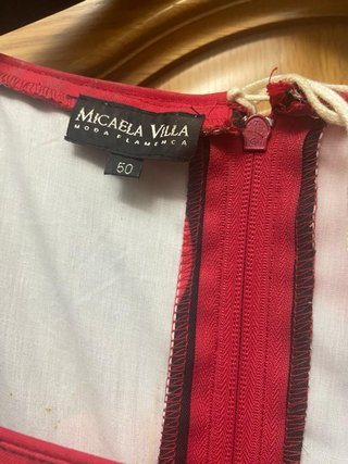 Vestido de flamenca volantes lunares