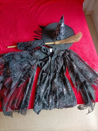 Disfraz Brujita Telaraña Niña . Talla 8