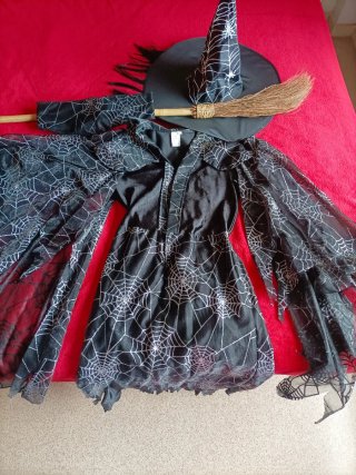 Disfraz Brujita Telaraña Niña . Talla 8