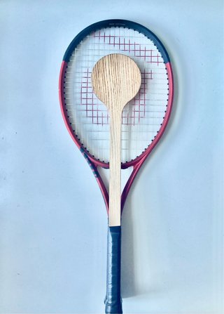 Puntero de tenis de madera