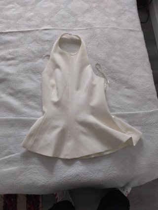 Top halter blanco