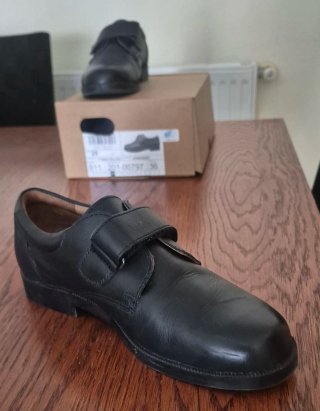 Zapatos escolares velcro azul marino talla 36