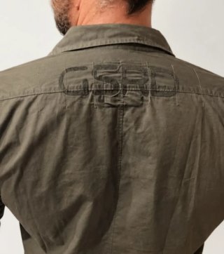 Camisa G-Star RAW verde militar