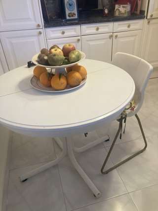 Mesa de cocina redonda extensible