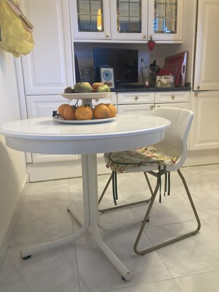 Mesa de cocina redonda extensible