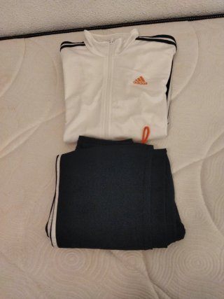 Chándal Adidas Blanco y Azul