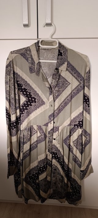 Vestido camisero boho Stradivarius Talla M