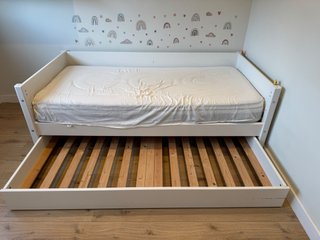 Cama nido blanca con cajón bn marca Flexa.