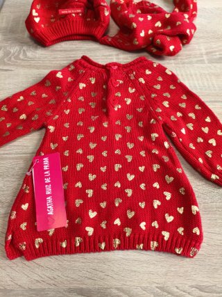 Conjunto Vestido, Gorro y Bufanda Agatha Ruiz
