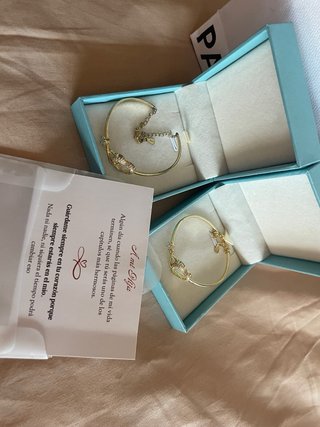 2 Pulseras Pandora Doradas