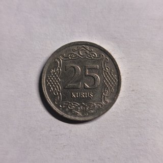 Moneda Turquia 25 Kurus 2010