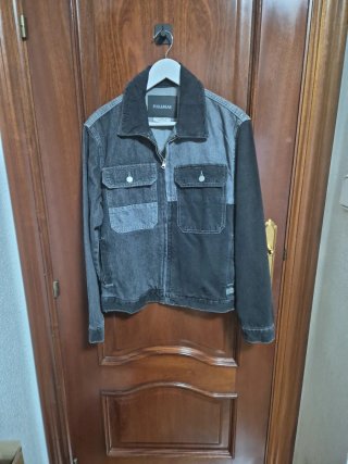 Chaqueta Tejana Pull&Bear Negra Talla XS