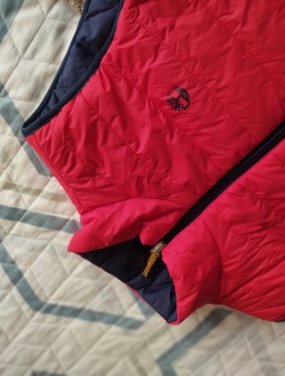 Chaleco reversible Timberland azul/rojo 16 años