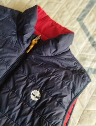 Chaleco reversible Timberland azul/rojo 16 años
