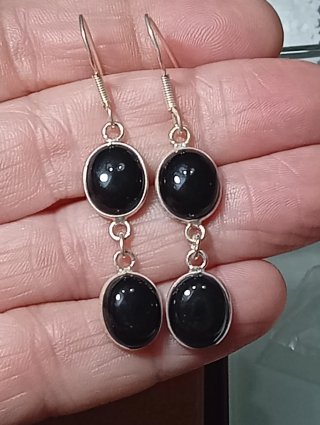 Pendientes Plata Ley onix