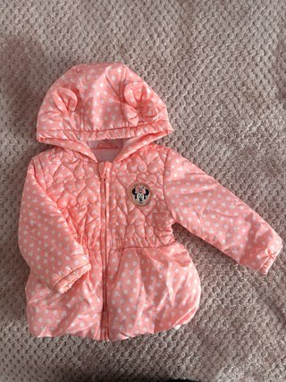 Abrigo Minnie Mouse Rosa 6-9 meses