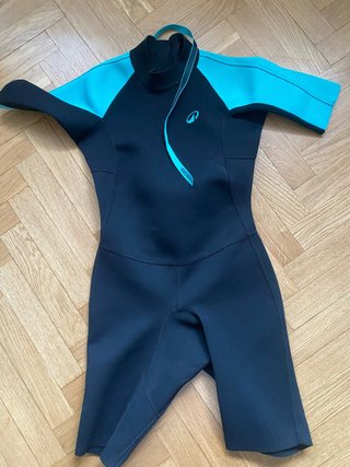 Neopreno Infantil Tribord Negro y Turquesa.