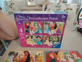 Puzzle 4 en 1 Princesas Disney