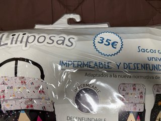 Saco cochecito o silla universal impermeable